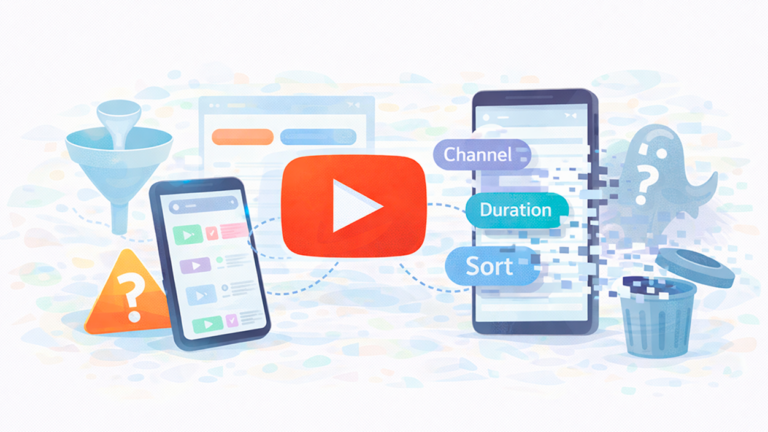 Filtros de búsqueda de YouTube que no se guardan