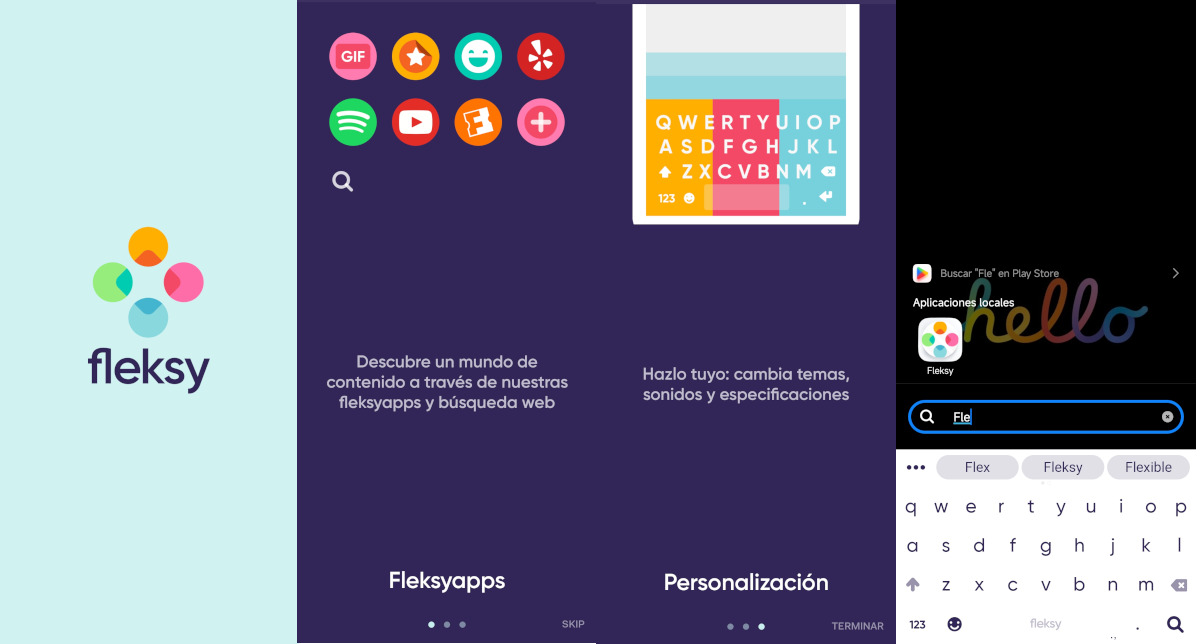 Fleksy app teclado Android