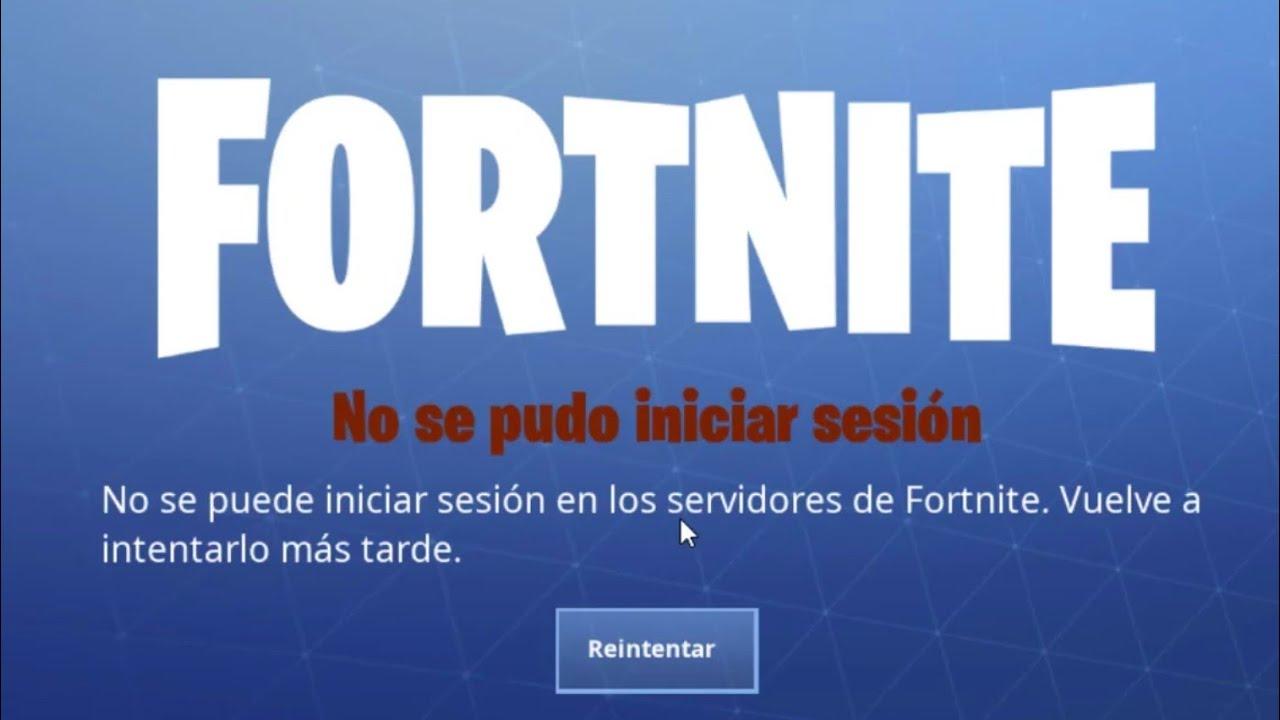 Problema al iniciar sesión en Fortnite