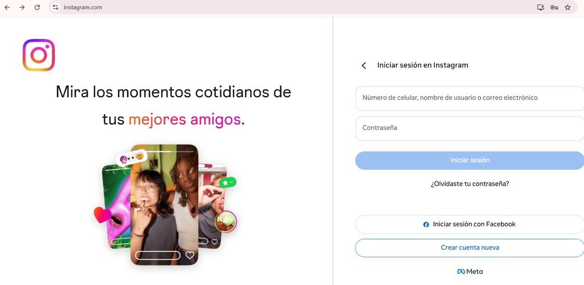Instagram no te deja entrar desde un móvil nuevo, navegador