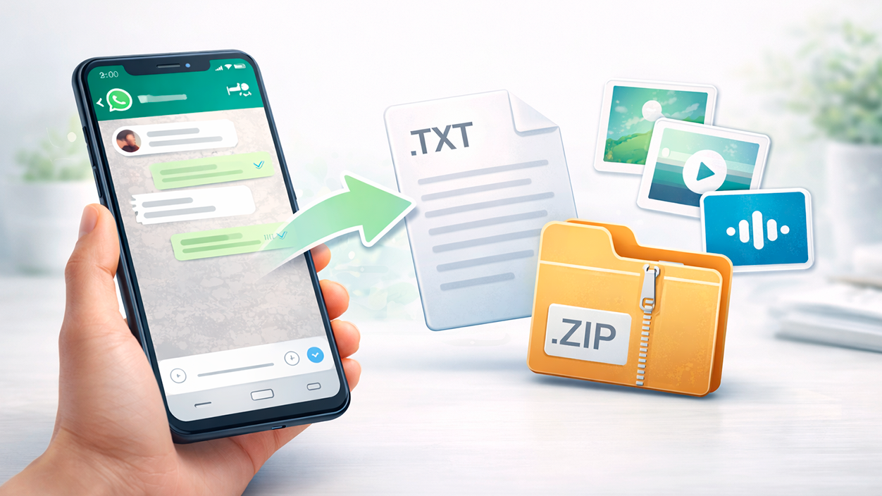 Limitaciones de WhatsApp al exportar chats