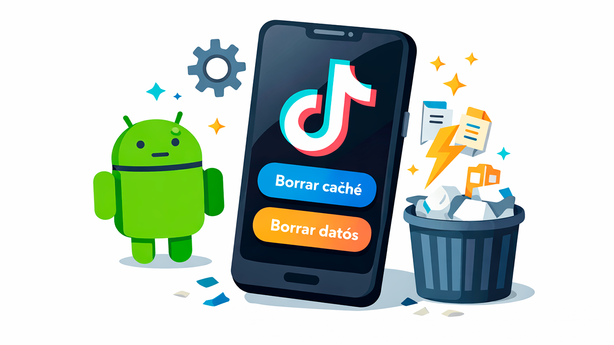 Limpiar caché y datos de TikTok en Android