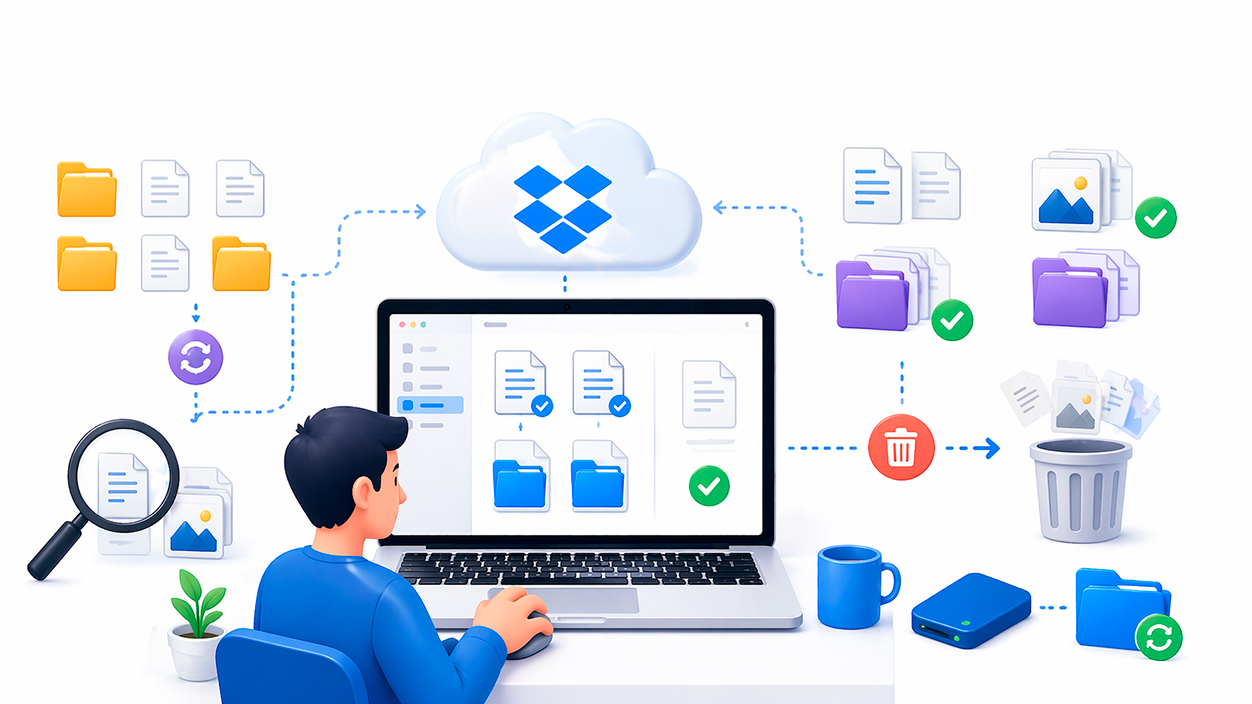 Métodos manuales para encontrar y eliminar duplicados en Dropbox