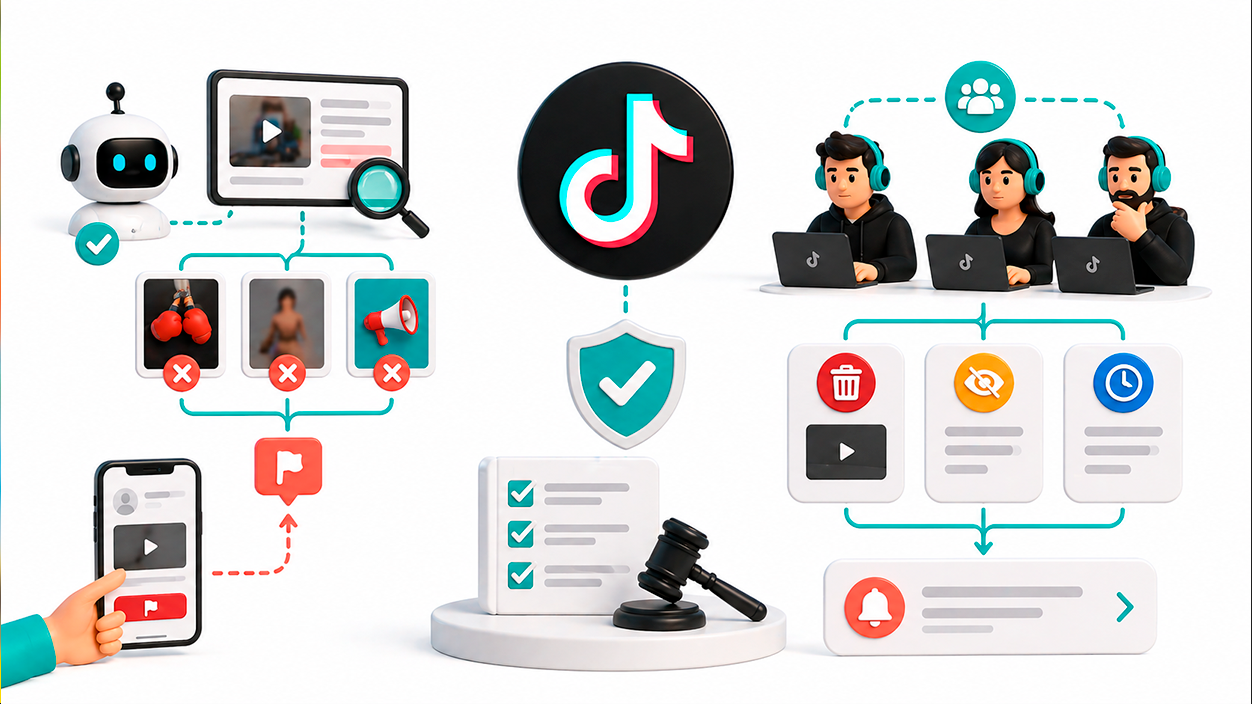 Moderación de contenido en TikTok
