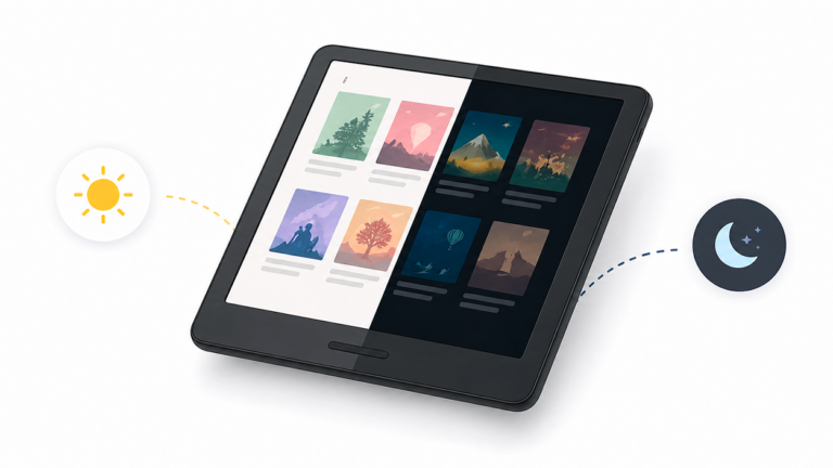 Modo oscuro en Kindle Colorsoft