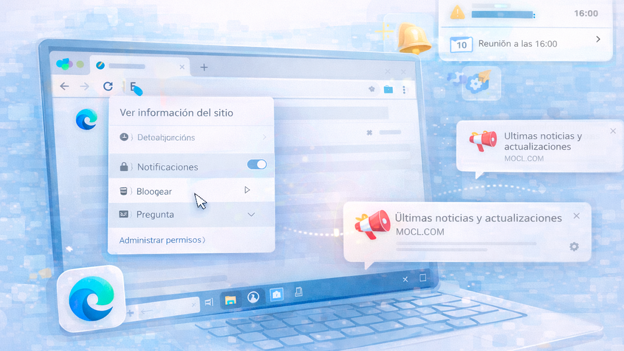 Notificaciones web en Microsoft Edge