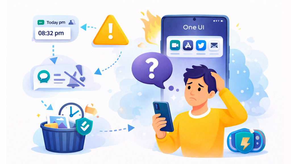 One UI no muestra notificaciones