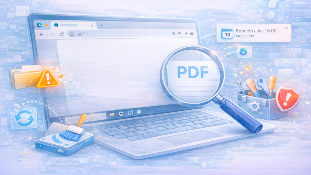 PDF en blanco al abrir en Edge