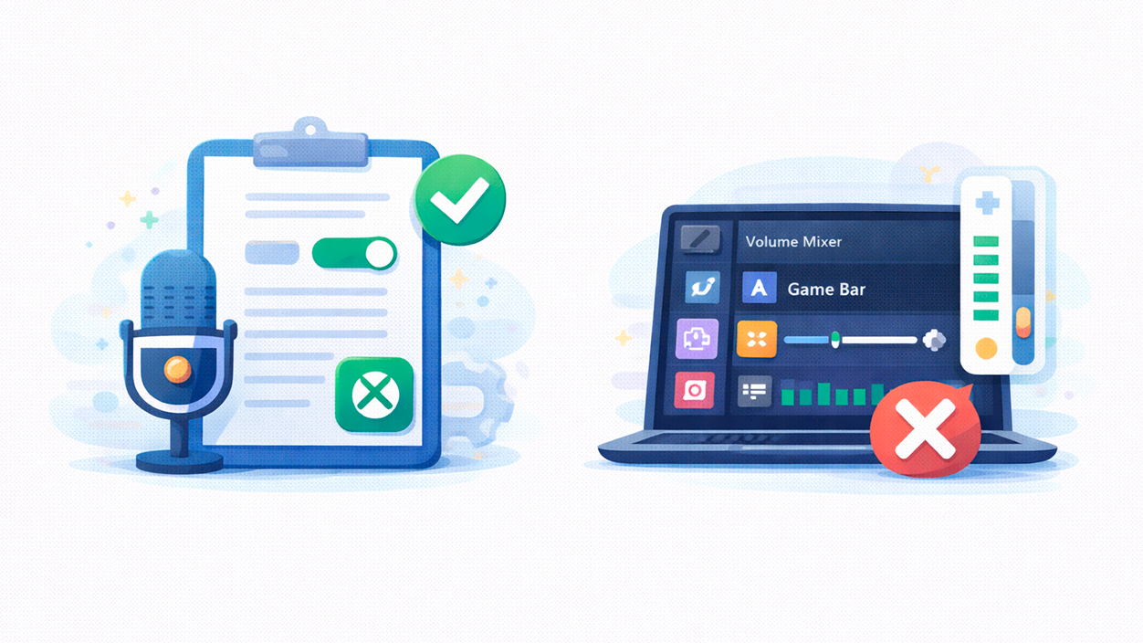 Permisos de micrófono y sonido en la configuración de Windows