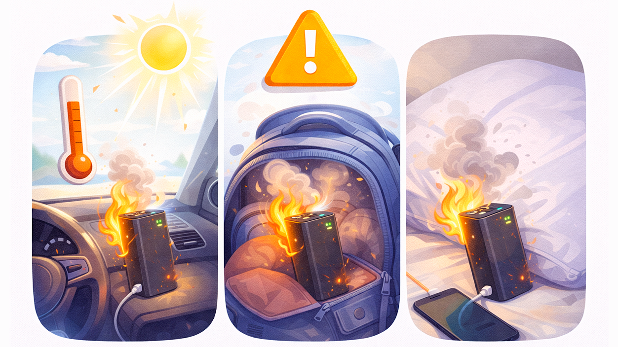 Por qué un power bank se calienta