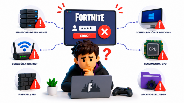 Porqué no arranca fortnite