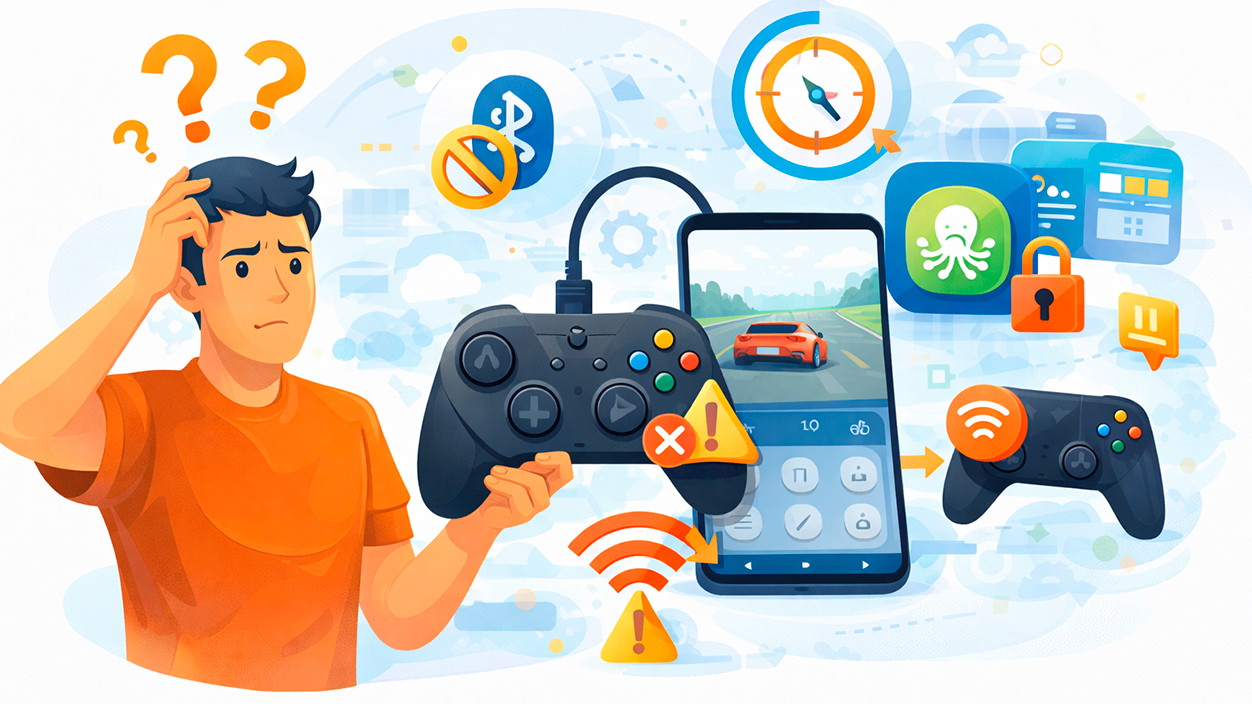 Problemas al conectar un mando android