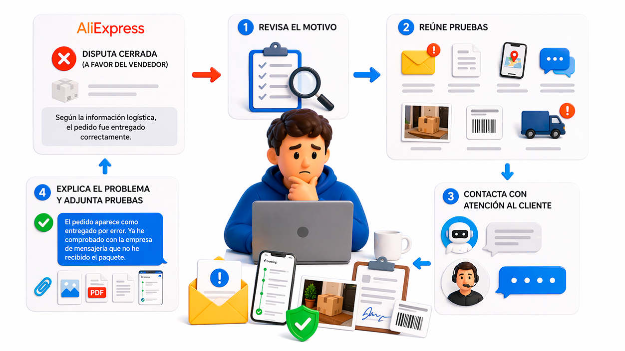 Qué hacer si AliExpress cierra tu reclamación