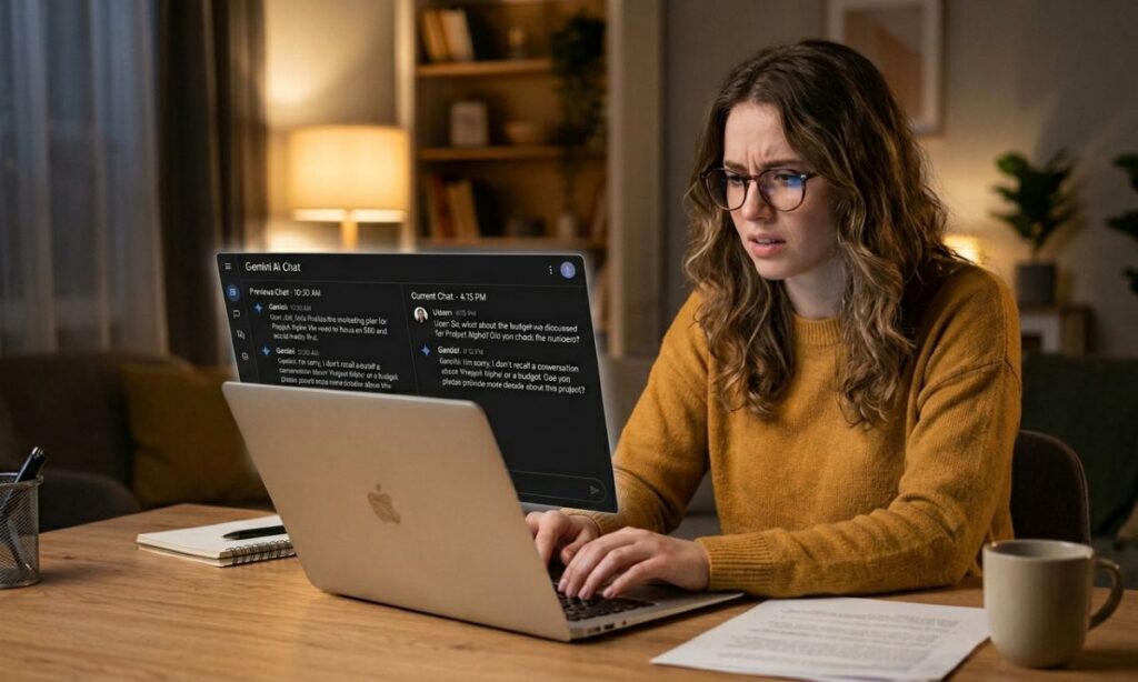Qué hacer si Gemini no recuerda el contexto entre conversaciones