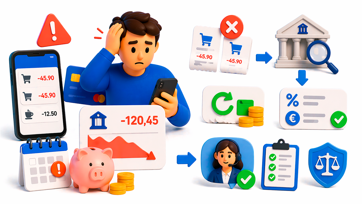 Qué pasa si un cobro duplicado te deja en números rojos