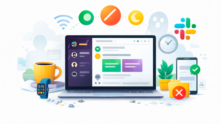 Slack siempre aparezco como activo