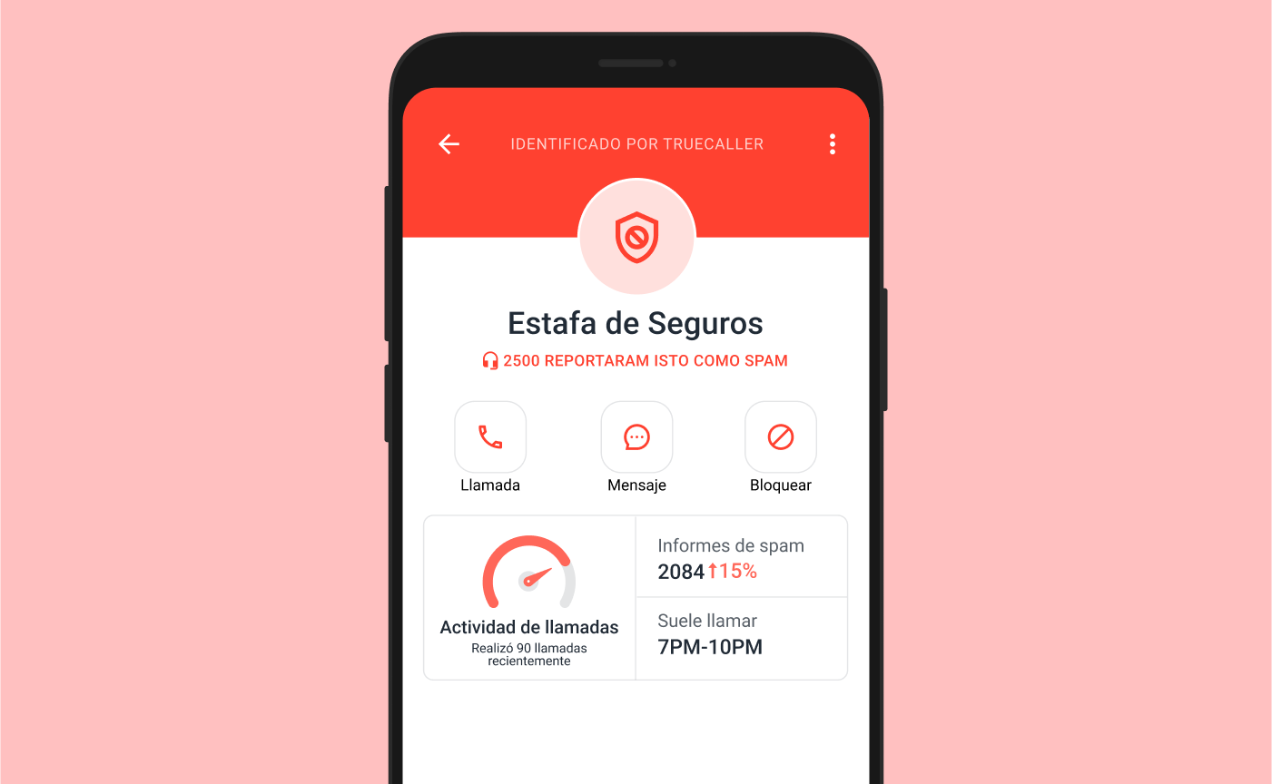 Truecaller no bloquea llamadas spam
