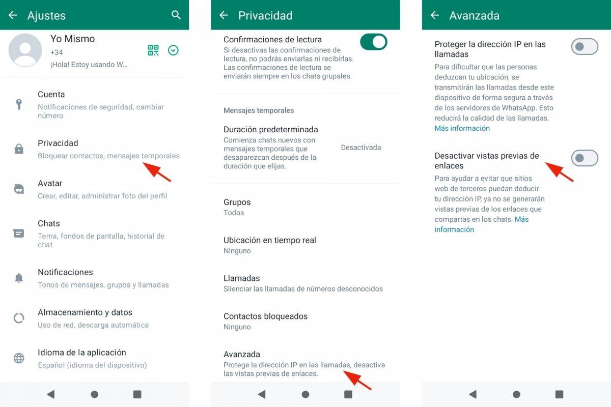 WhatsApp no muestra vista previa de enlaces WhatsApp no muestra vista previa de enlaces