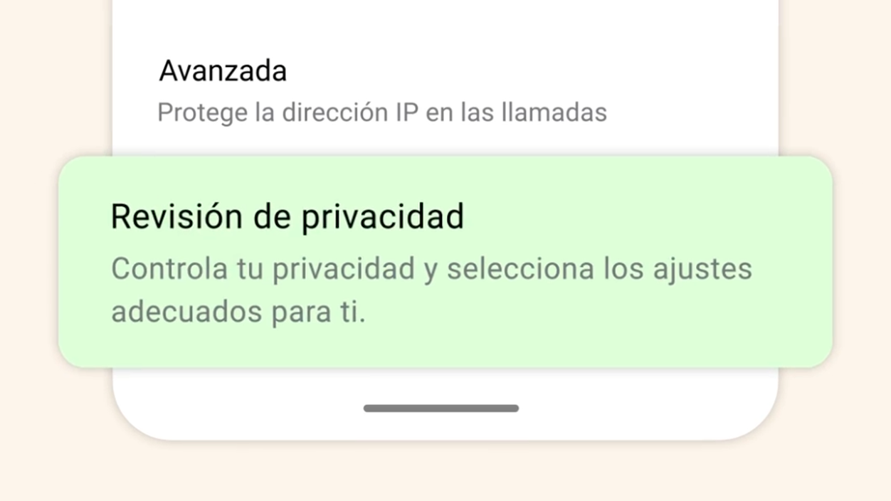 WhatsApp revisión de privacidad