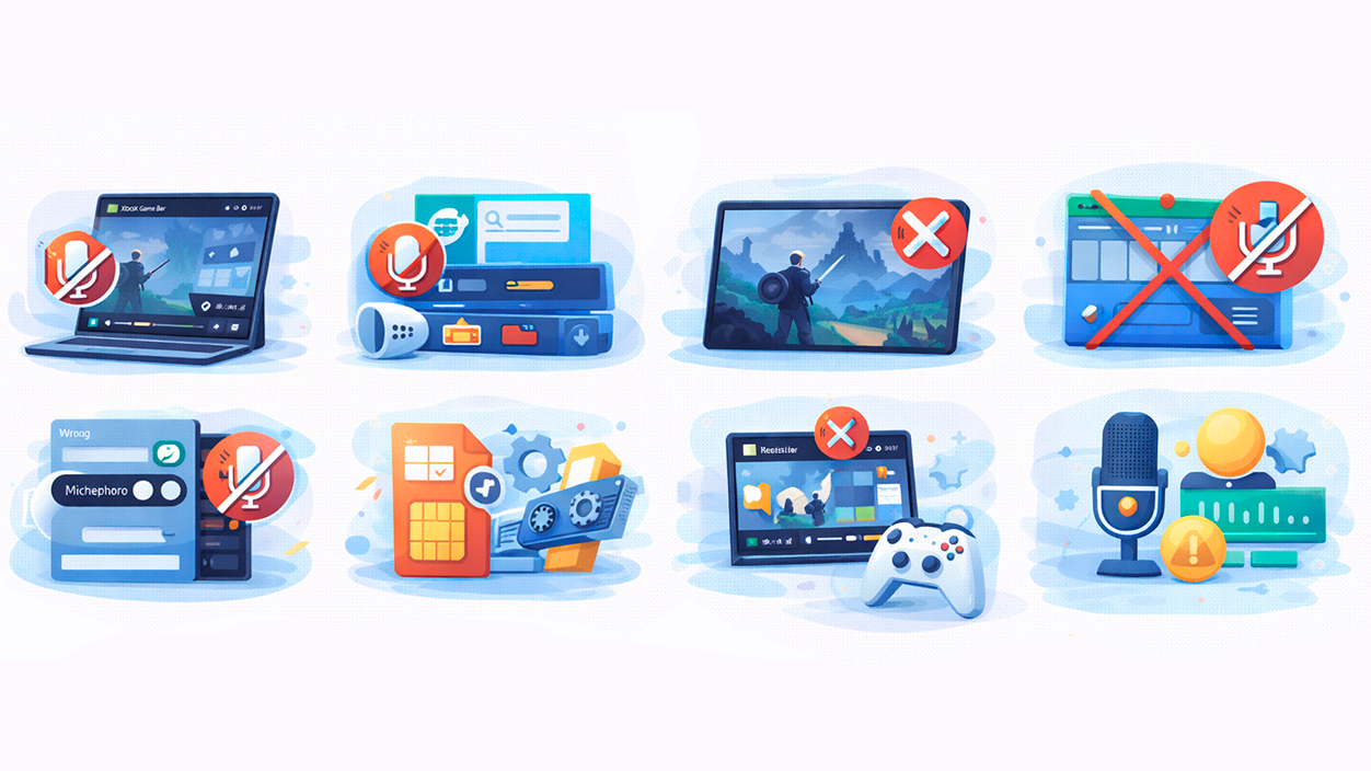 Xbox Game Bar graba sin sonido