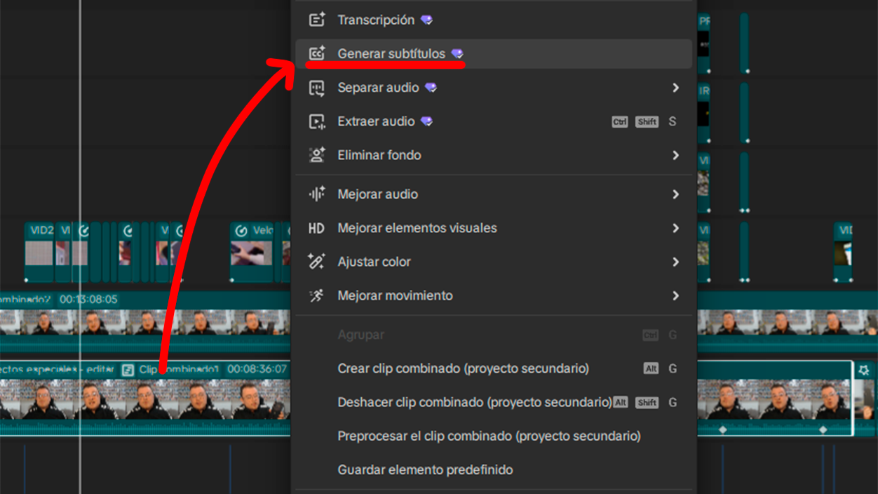 añadir subtítulos automáticos en CapCut