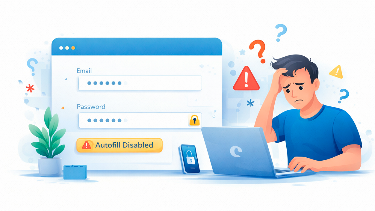 autocompletado de contraseñas en Microsoft Authenticator