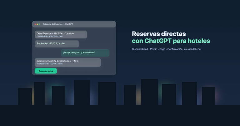 buscar hoteles desde ChatGPT