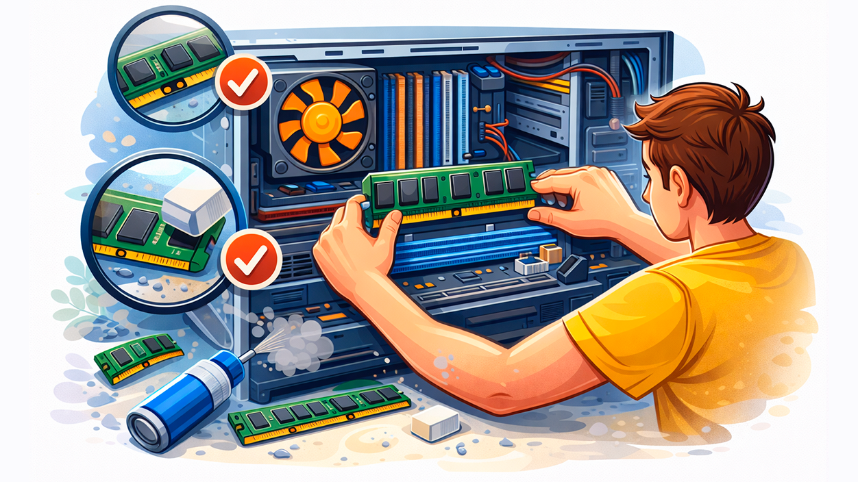 comprobar modulos RAM