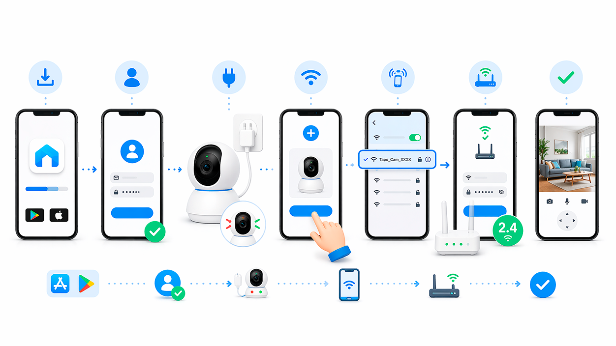 conectar una cámara Tapo