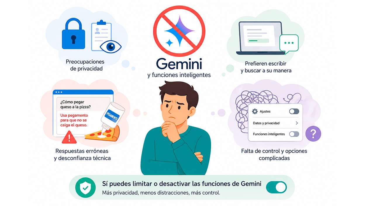 desactivar Gemini y las funciones inteligentes
