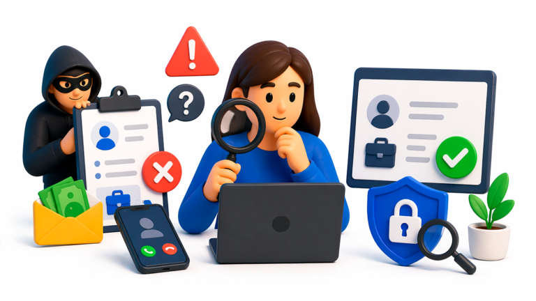 detectar y evitar estafas laborales online