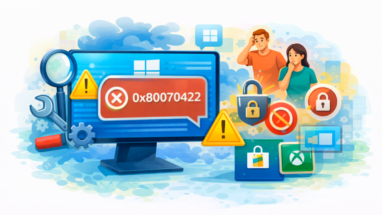 error 0x80070422