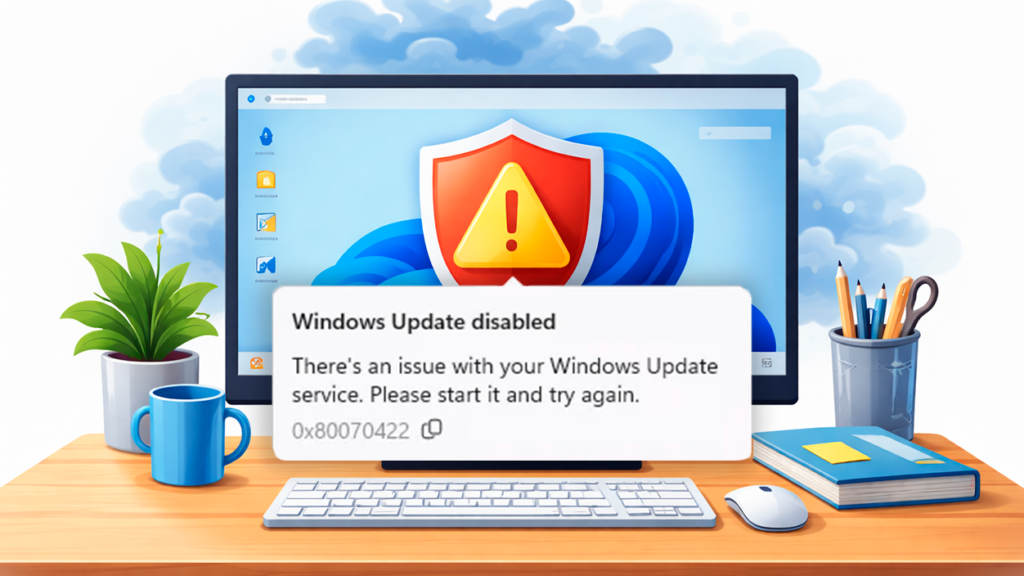 Error 0x80070422 sa Windows: mga sanhi at solusyon
