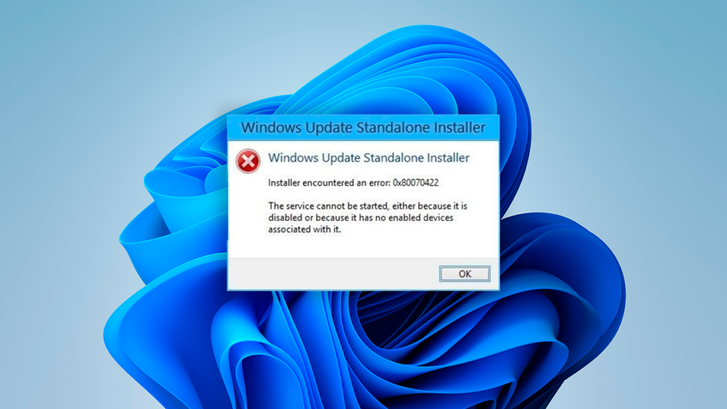 Error 0x80070422 in Windows: causes and solutions