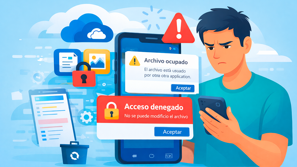 Errores de acceso en la app móvil de OneDrive