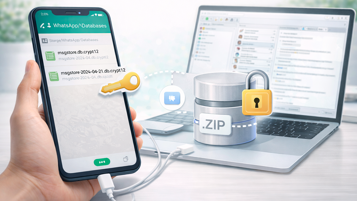 extraer chats completos de WhatsApp desde copias de seguridad