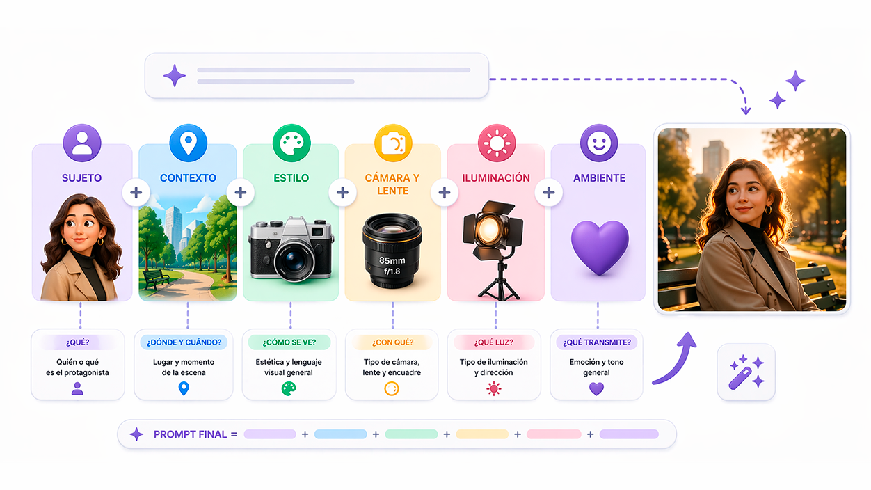 fórmula base para prompts de fotos