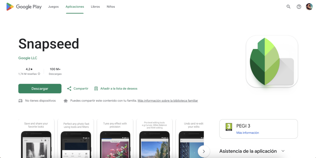 Qué hacer si Snapseed no guarda los cambios en tus fotos