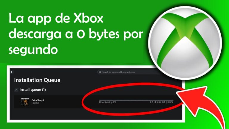 La app de Xbox descarga a 0 bytes por segundo