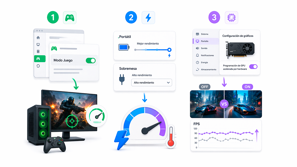 mejora rendimiento videojuegos