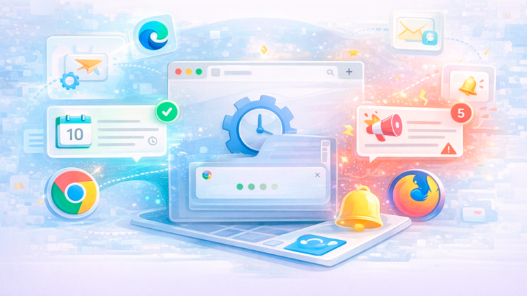 notificaciones web siguen llegando con el navegador apagado