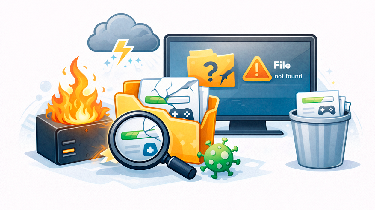 pérdida de partidas y archivos de juegos en Steam