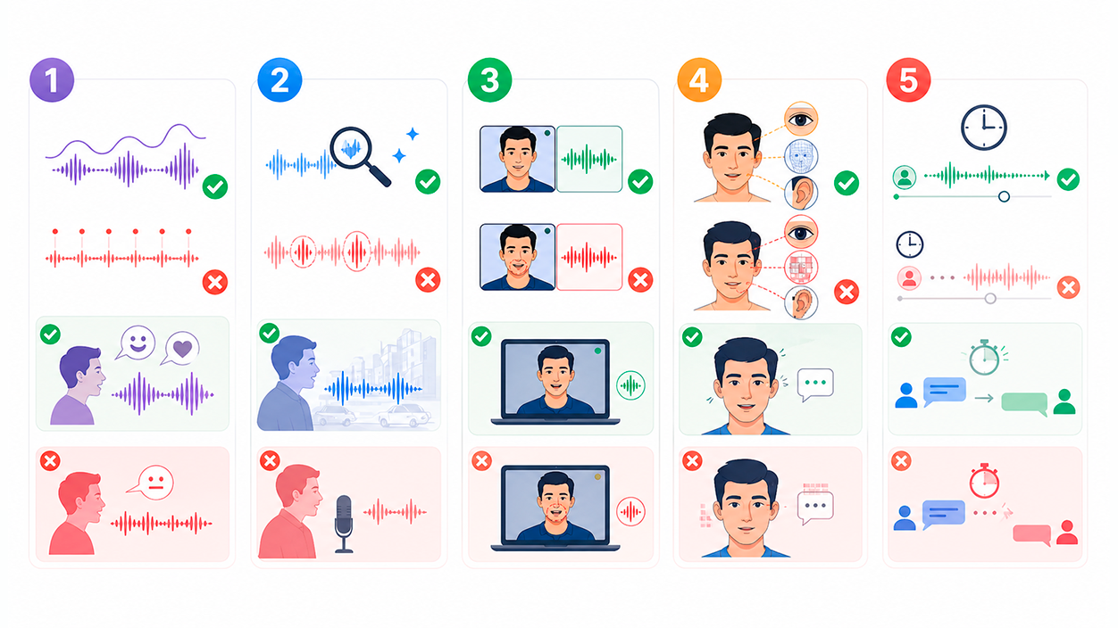 señales para distinguir una voz real de una voz de IA
