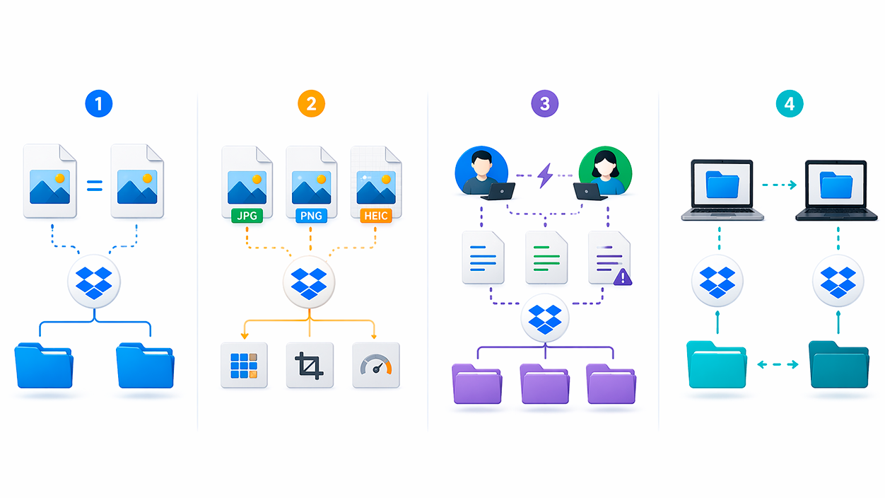 tipos de duplicados en Dropbox