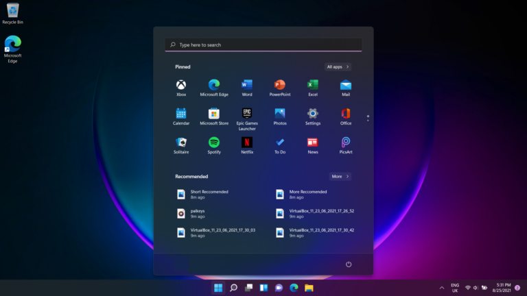 menu inicio windows 11