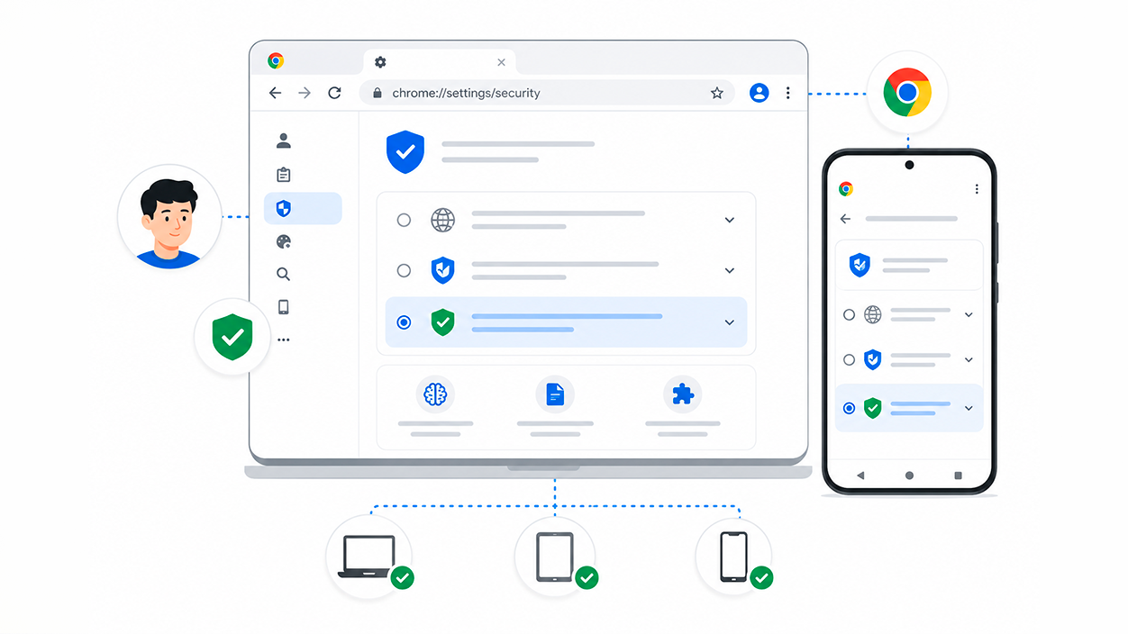 Activar la protección mejorada desde Chrome (PC y móvil)