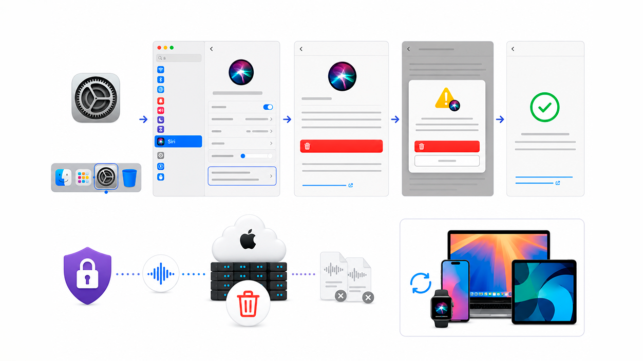 Borrar el historial de Siri en Mac