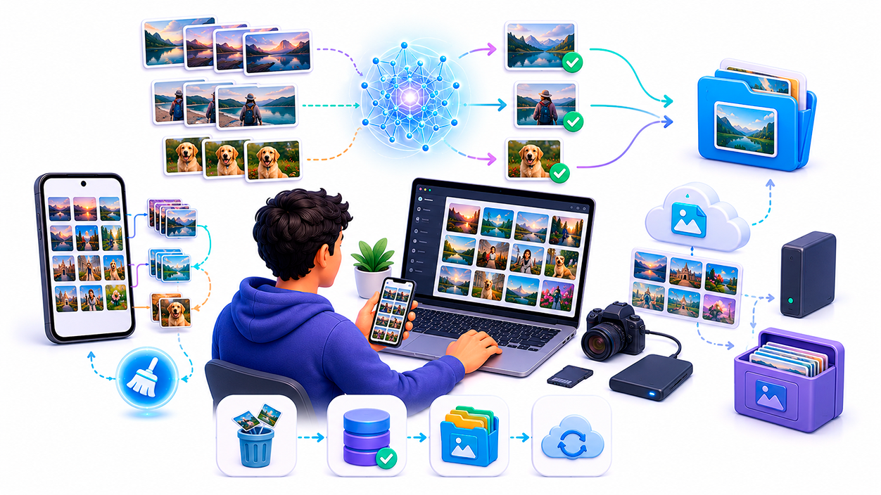 Cómo archivar automáticamente fotos y liberar espacio en Windows