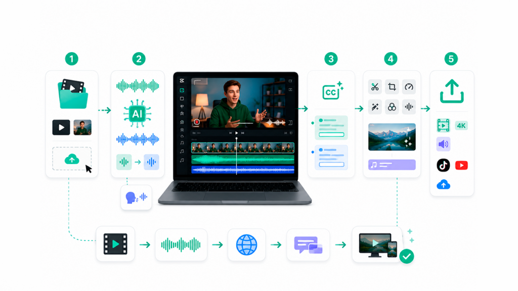 Cómo doblar un vídeo con IA en CapCut