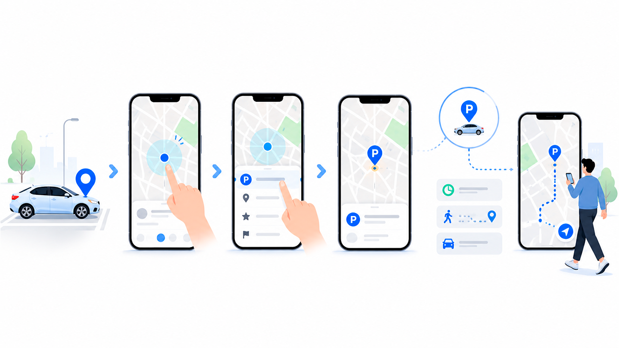 Cómo guardar dónde has aparcado el coche con Google Maps